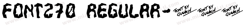 Font270 Regular字体转换